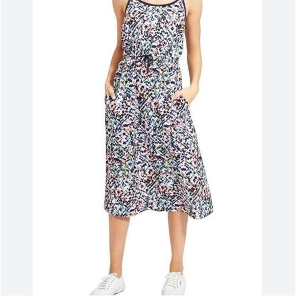 Athleta Sunbeam Easy Breezy Midi Dress Sleeveless Lightweight Size Medium - Picture 2 of 9